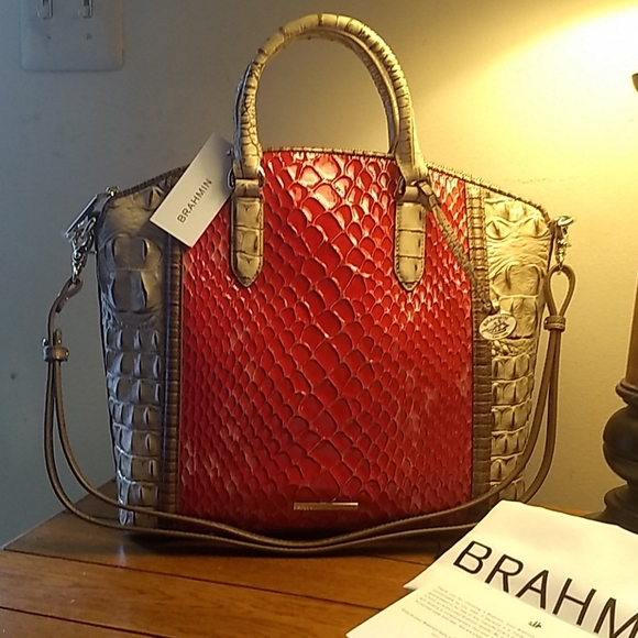 Brahmin Handbags - Brahmin NWT Large Duxbury Candy Apple Carlisle